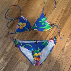 Ralph Lauren Blue Floral Bikini